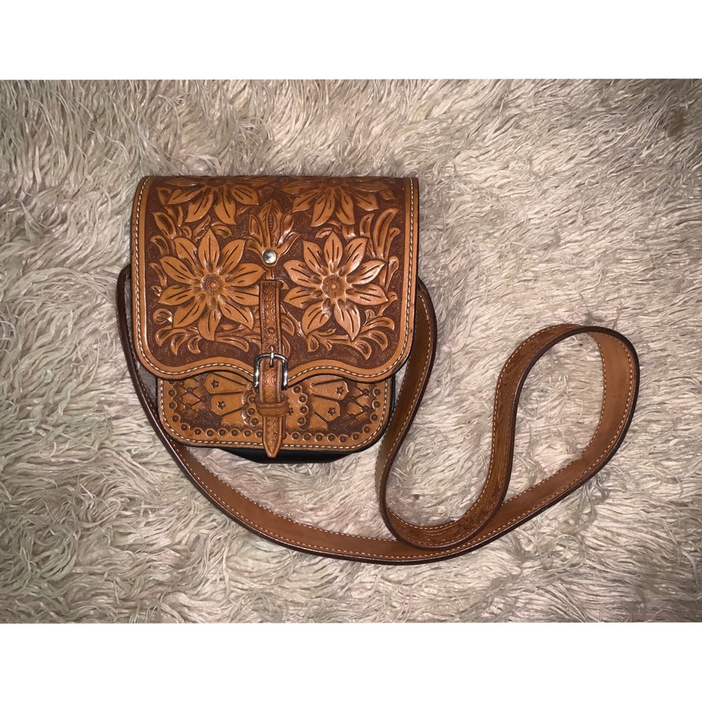 Vintage Tooled Leather Purse